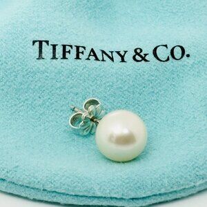 Tiffany Ziegfeld 8.5mm Pearl Bead Earring Single Replacement Lost Silver Stud